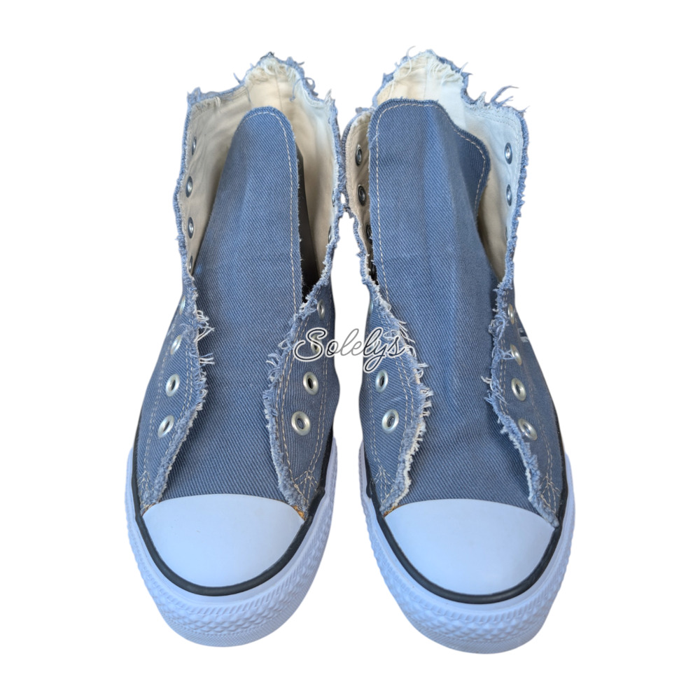 Converse 2003 Vintage All Star High Graphic Star Blue Denim Sneaker M9.5 W11.5 - Picture 10 of 11